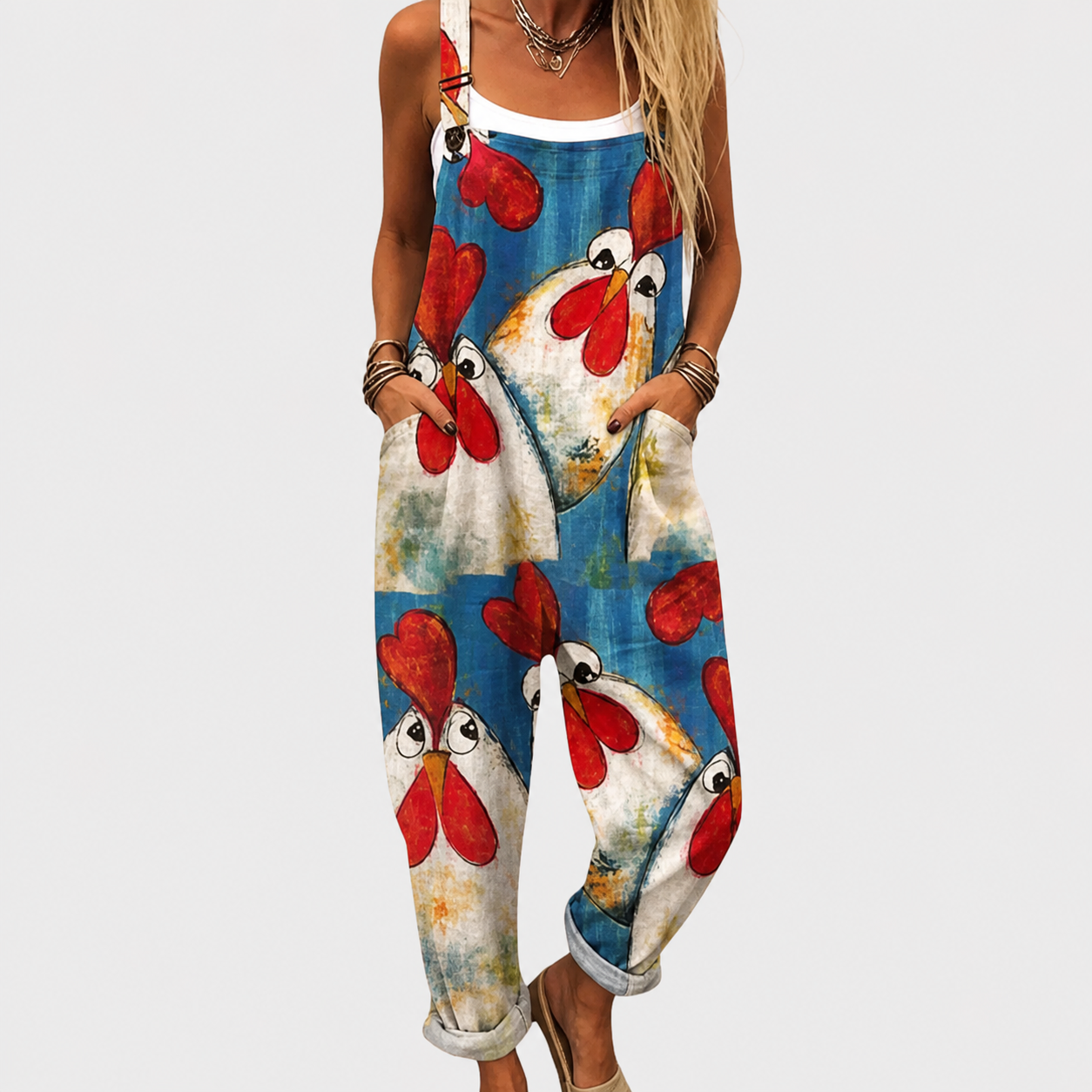 Mono Cómodo Estampado Celeste