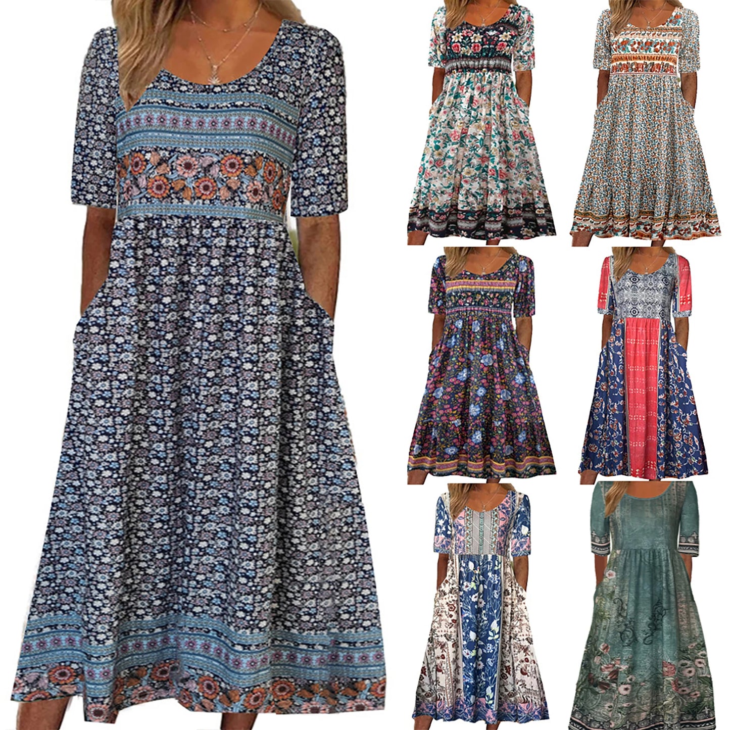 🌸 Vestido LAURA — Estilo bohemio y femenino