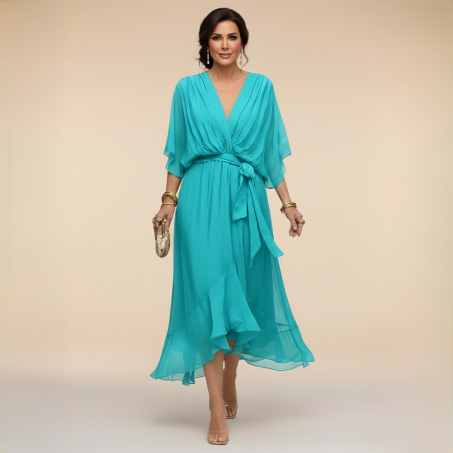 Monica | Vestido con Cuello en V