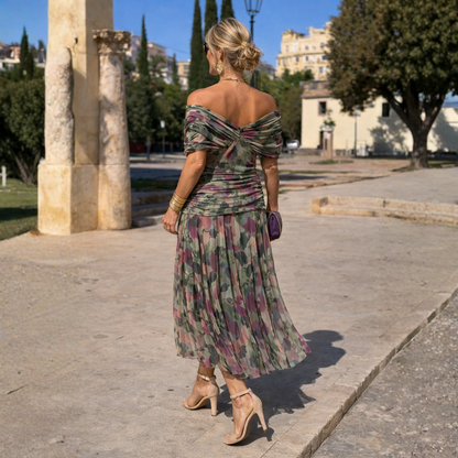 Mikaela | Vestido Largo con Hombros Descubiertos