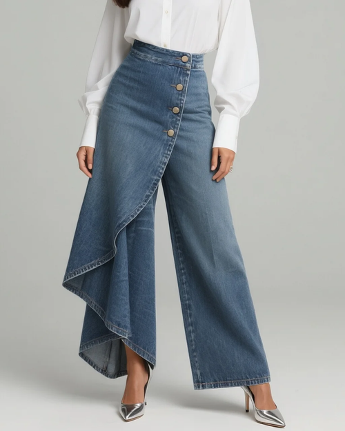 Audrey | Pantalón Denim Envolvente