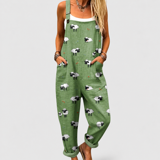Mono Cómodo Ovejitas Verde