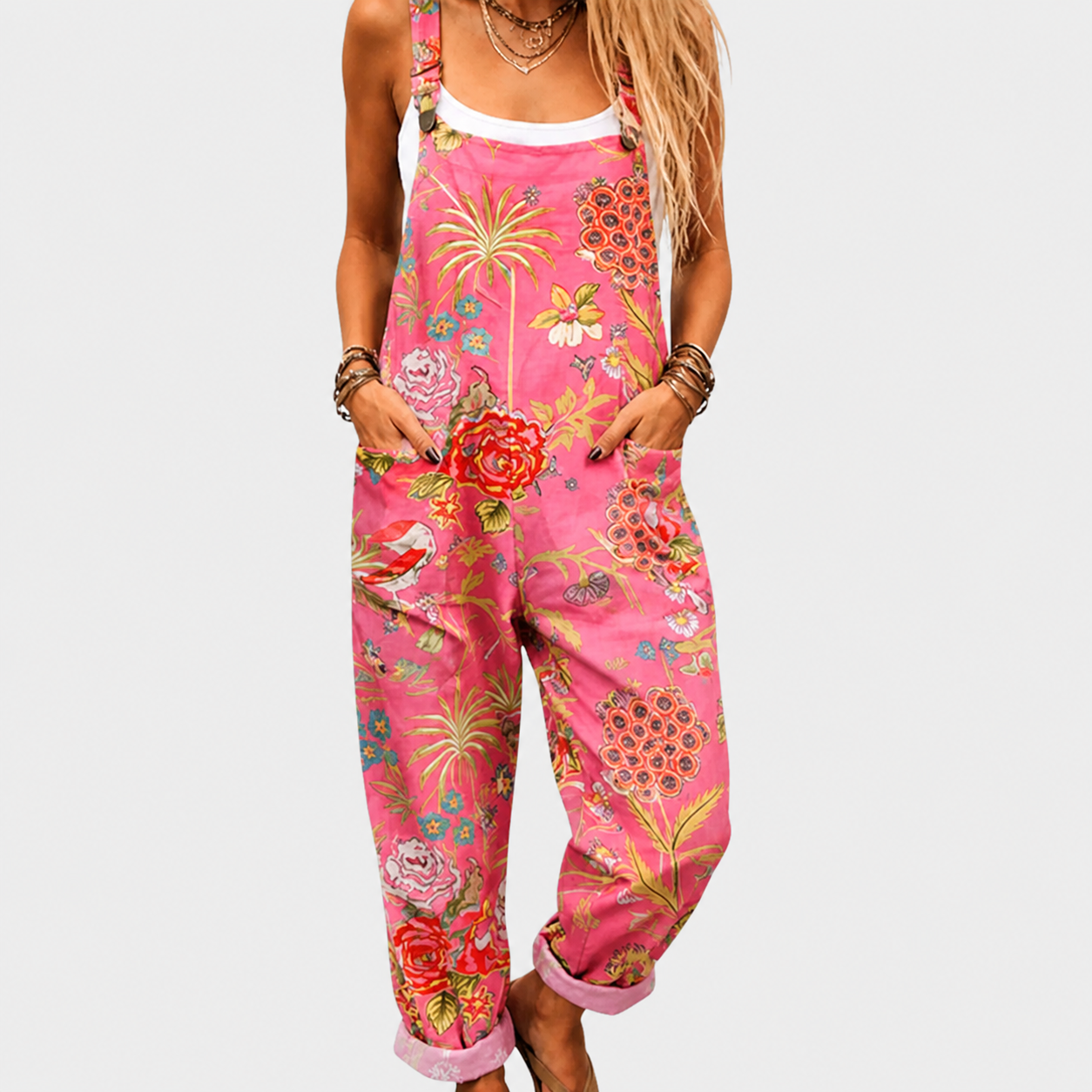 Mono Cómodo Floral Rosa