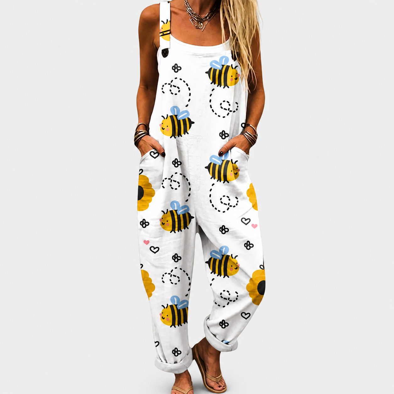 Mono Cómodo Abejas Blancas