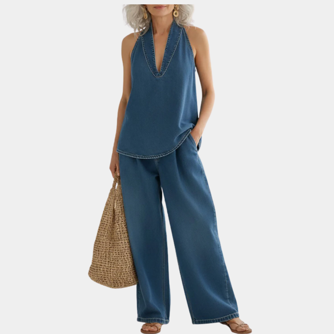 Ivy | Conjunto Denim de Dos Piezas