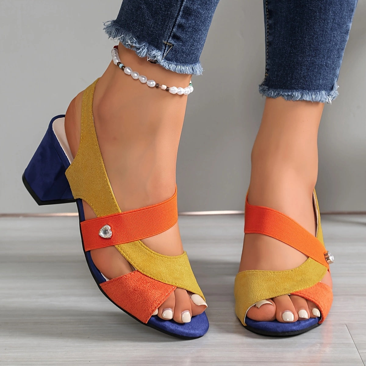 Elara™ | Zapatos de tacón cómodos con tiras cruzadas
