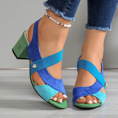 Elara™ | Zapatos de tacón cómodos con tiras cruzadas