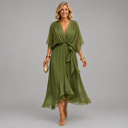 Monica | Vestido con Cuello en V