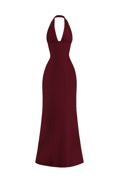 Vestido Maxi Adora - Lacado en Cereza