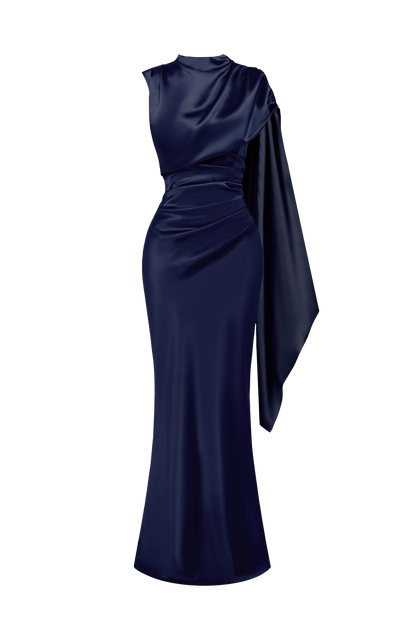 Vestido maxi Avendra - azul marino
