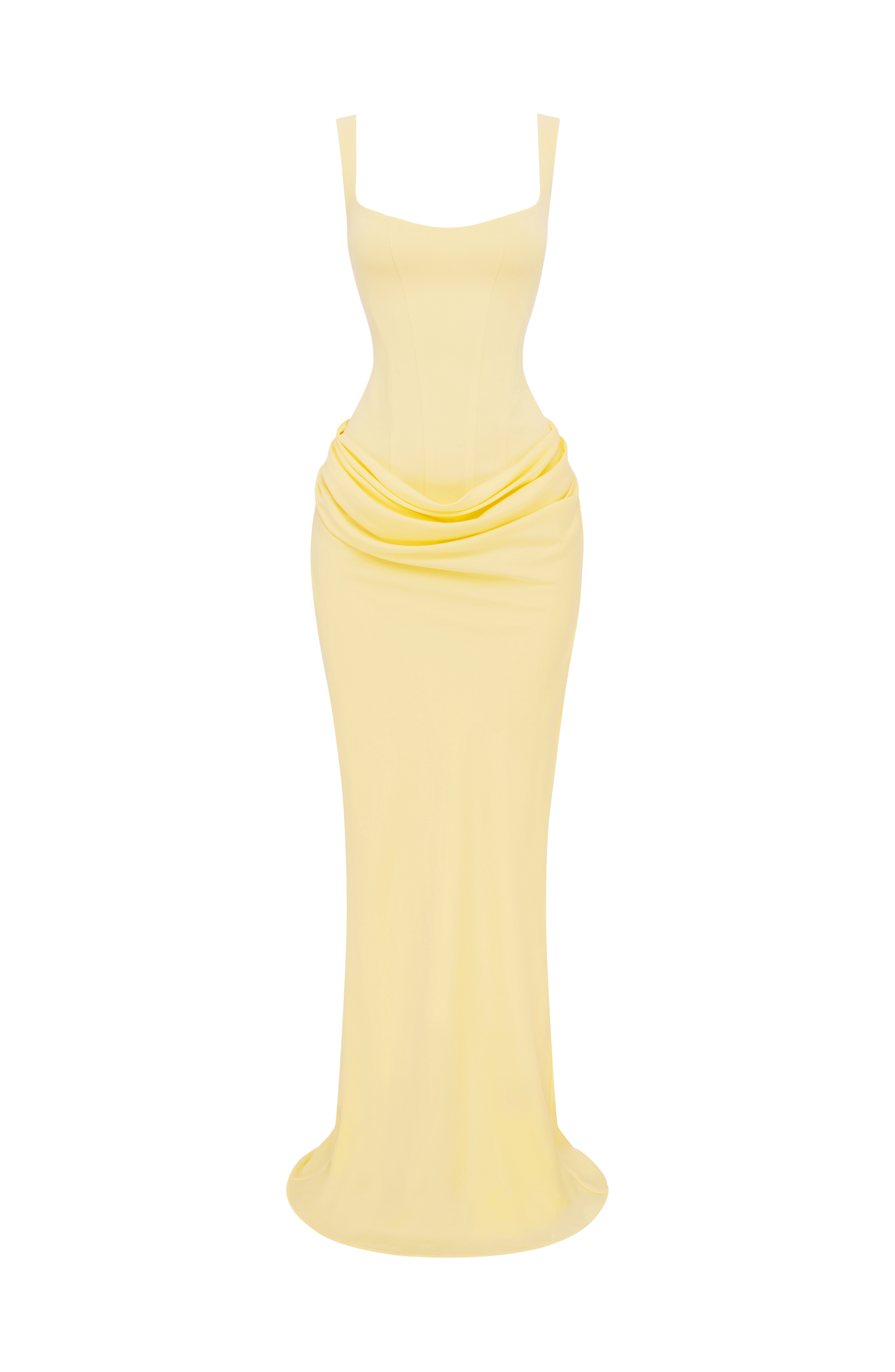 Vestido maxi Cornelia - Amarillo limón
