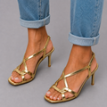 Valeria™ | Tacones Dorados Elegancia Confort