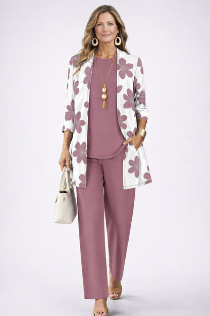 Carmen™ - Conjunto clásico elegante de tres piezas