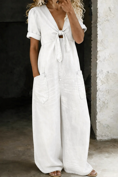 Maya | Mono Denim de Manga Corta