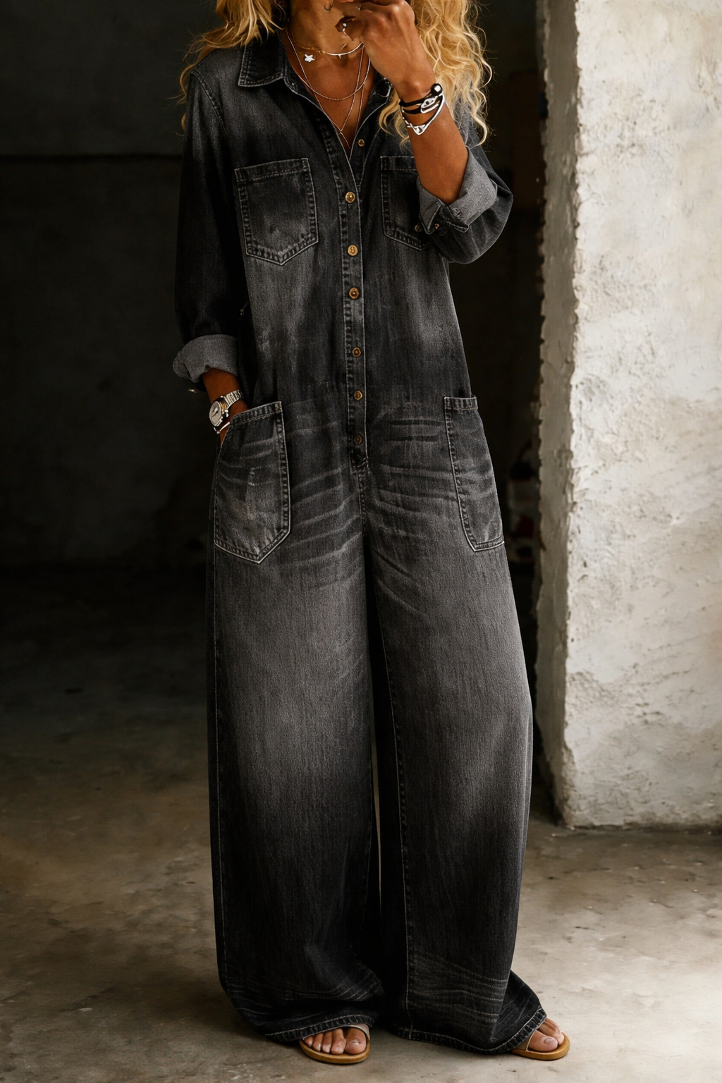 Lena | Mono Denim Cómodo
