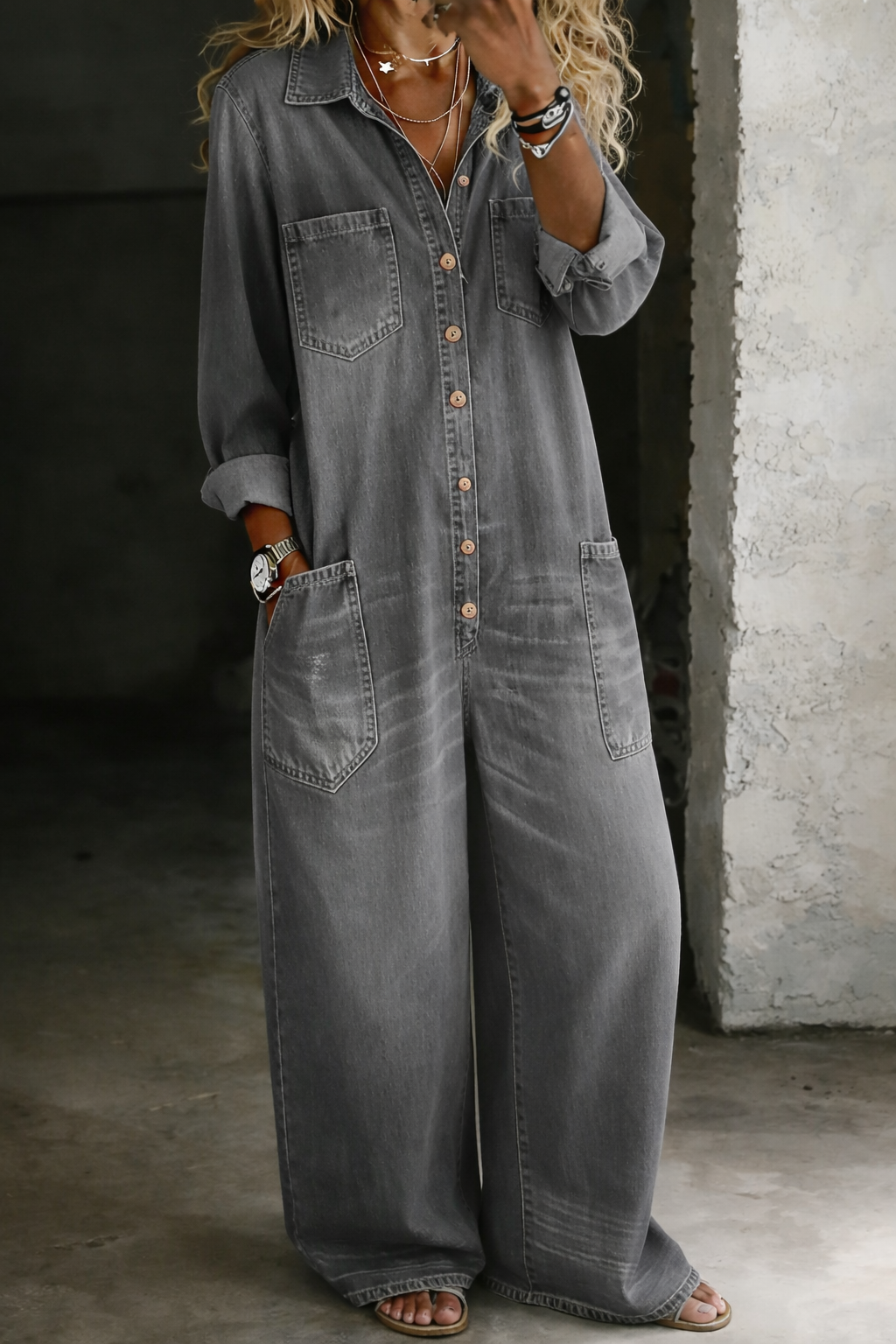Lena | Mono Denim Cómodo
