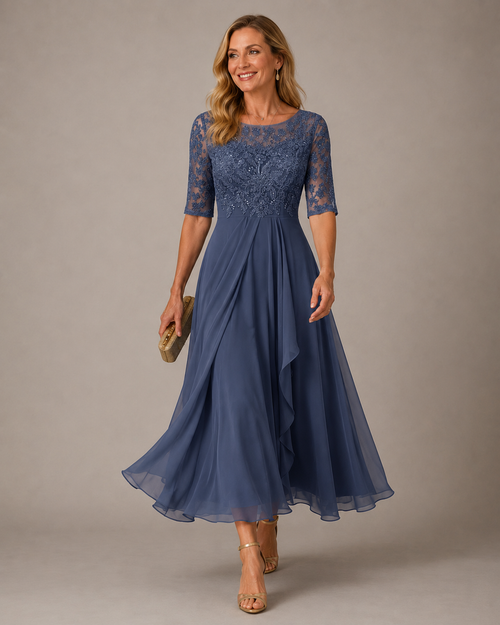 Rose – El Vestido Midi Favorecedor de Encaje