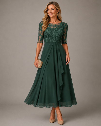 Rose – El Vestido Midi Favorecedor de Encaje