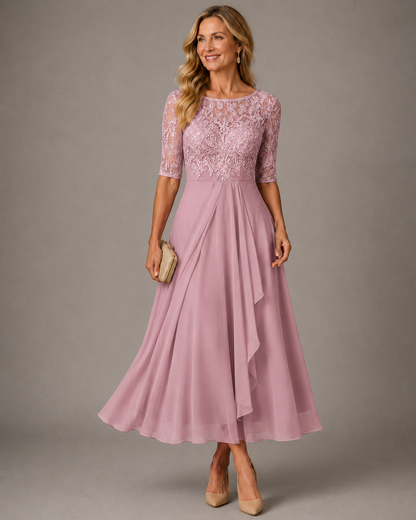 Rose – El Vestido Midi Favorecedor de Encaje