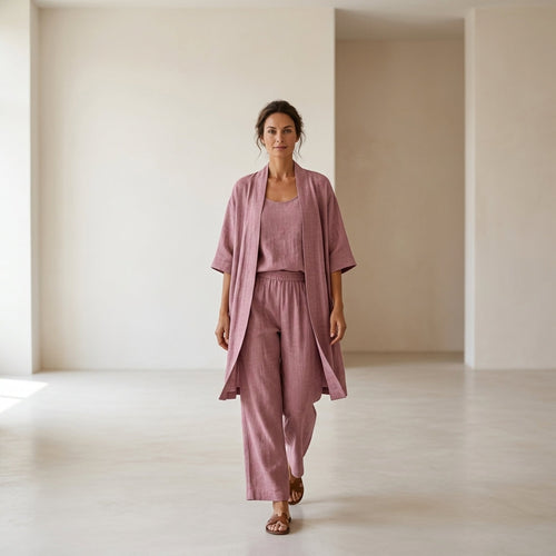 María ™ | Conjunto de lino elegante y sofisticado
