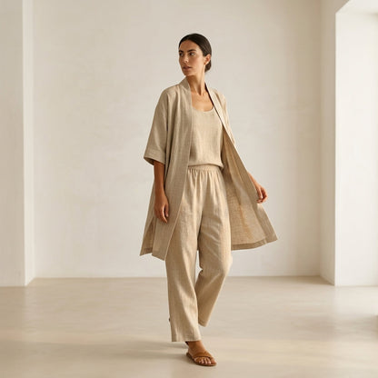 María ™ | Conjunto de lino elegante y sofisticado