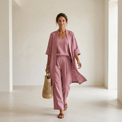 María ™ | Conjunto de lino elegante y sofisticado