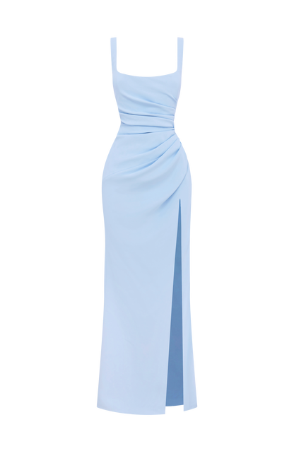 Vestido maxi Laleh - Azul glaciar