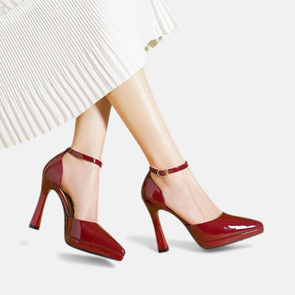 Evette™ | Zapatos de tacón de piel