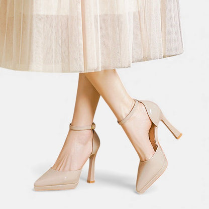 Evette™ | Zapatos de tacón de piel