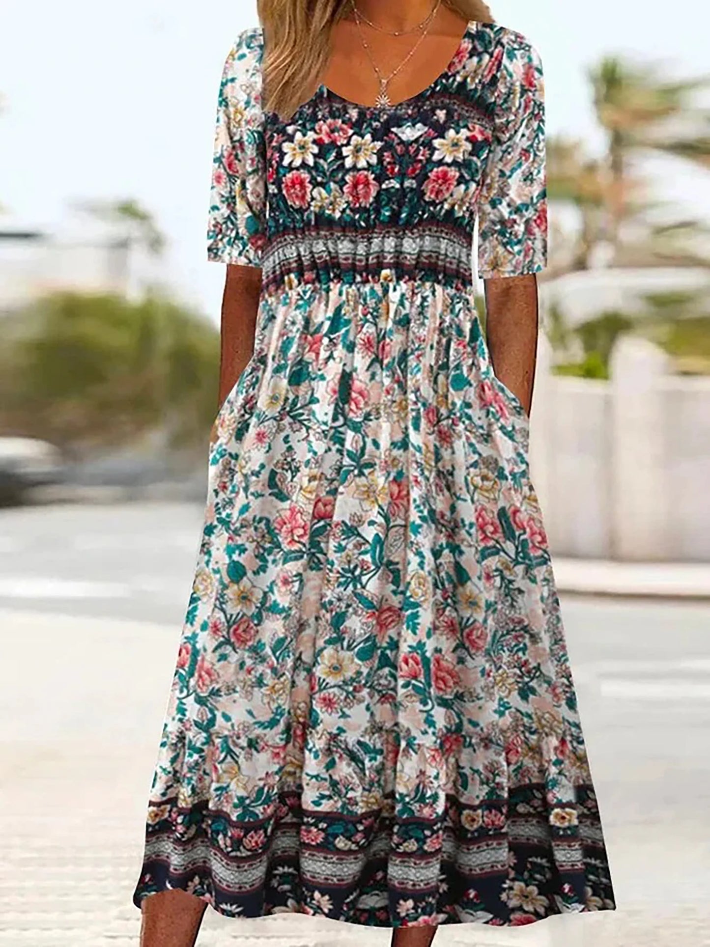 🌸 Vestido LAURA — Estilo bohemio y femenino