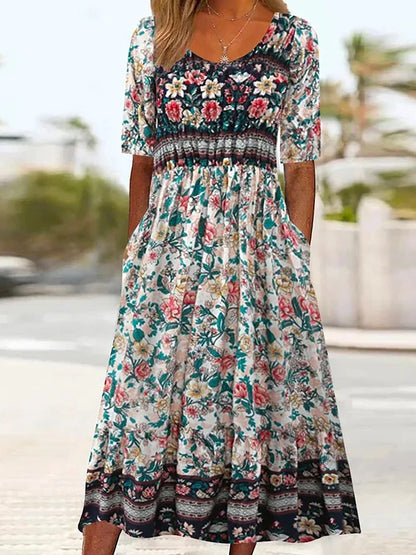 🌸 Vestido LAURA — Estilo bohemio y femenino