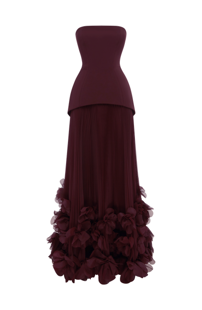 Seraphina Gown - Cherry Lacquer
