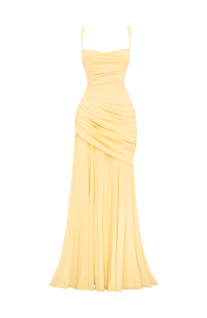 Vestido maxi Sura - Limón