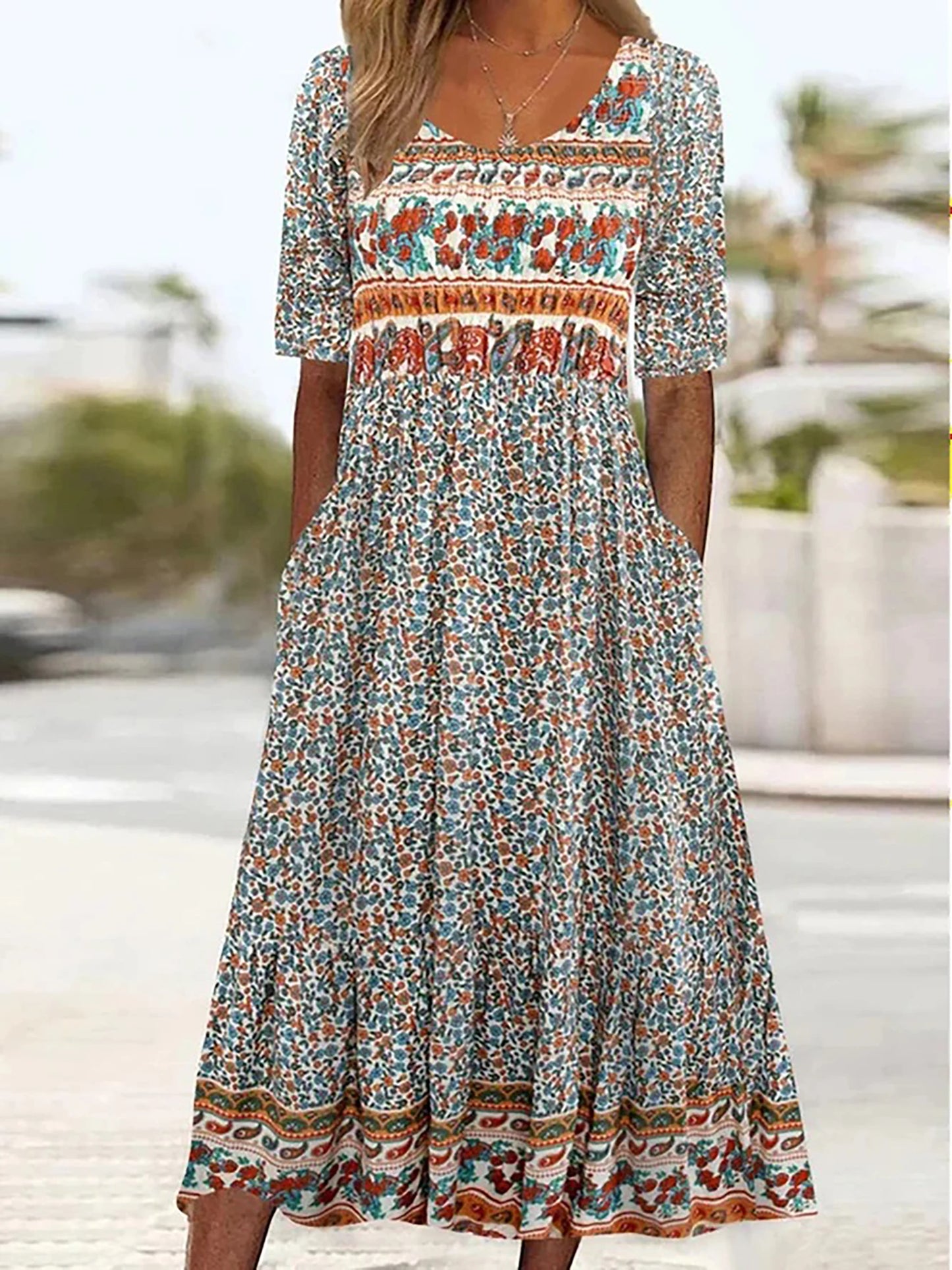 🌸 Vestido LAURA — Estilo bohemio y femenino