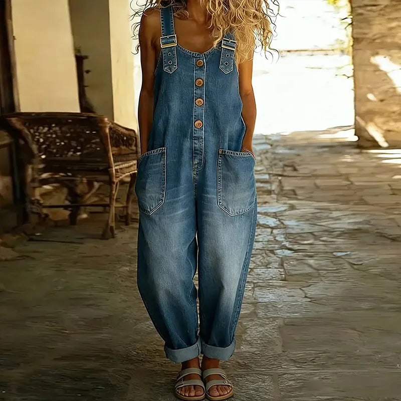 Mae | Peto Denim con Tirantes Ajustables