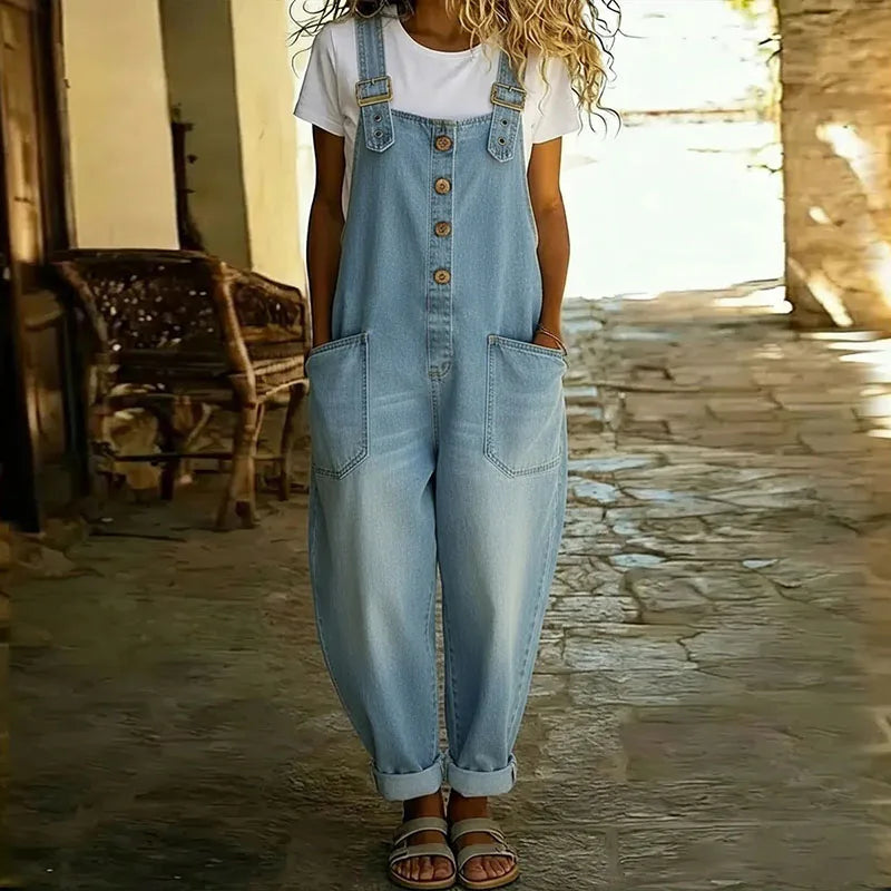 Mae | Peto Denim con Tirantes Ajustables