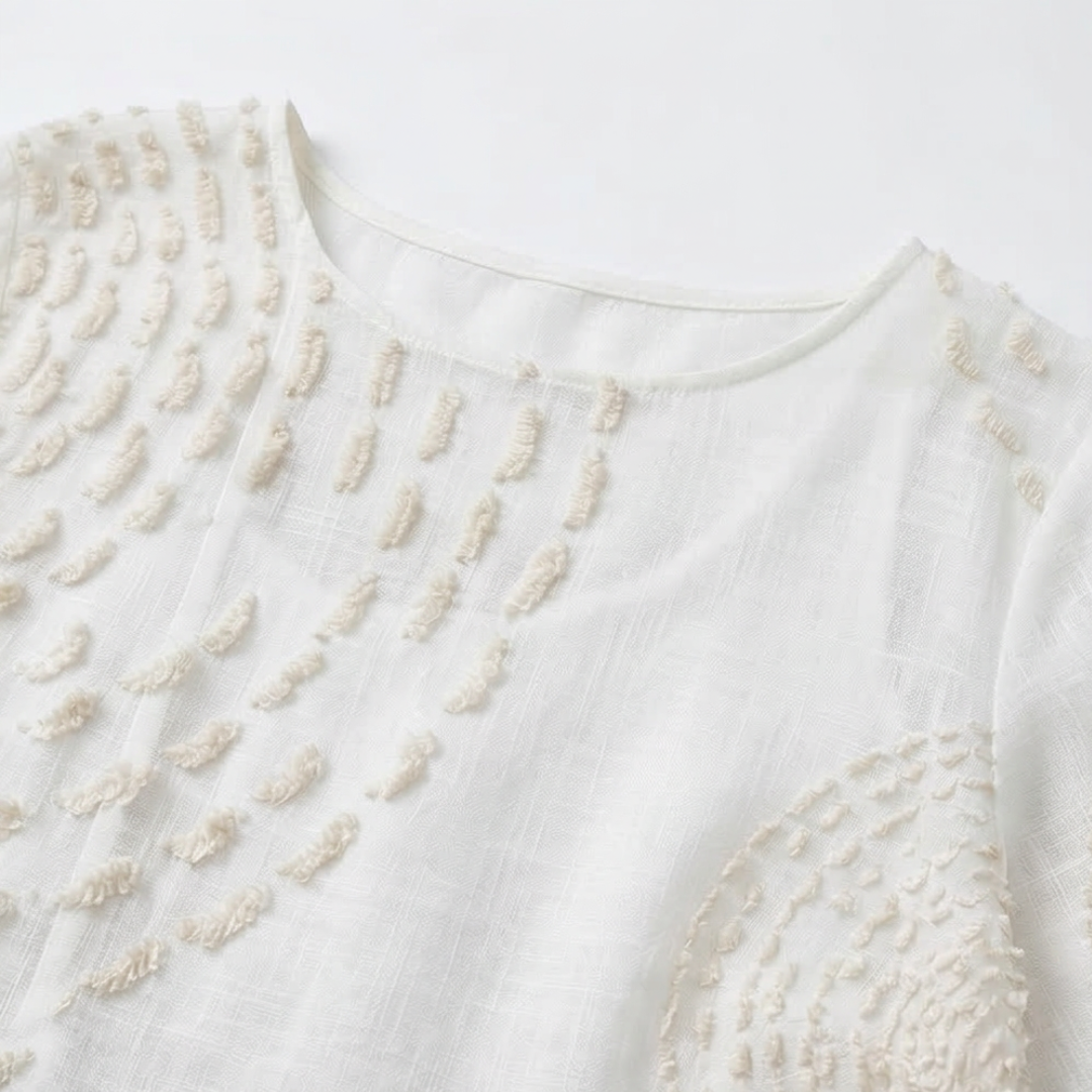 Vestido casual bordado para mujer