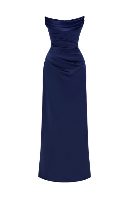 Vestido maxi Vessa - Azul marino