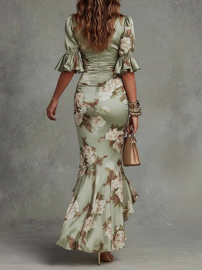 Siena: Vestido Maxi Floral Premium