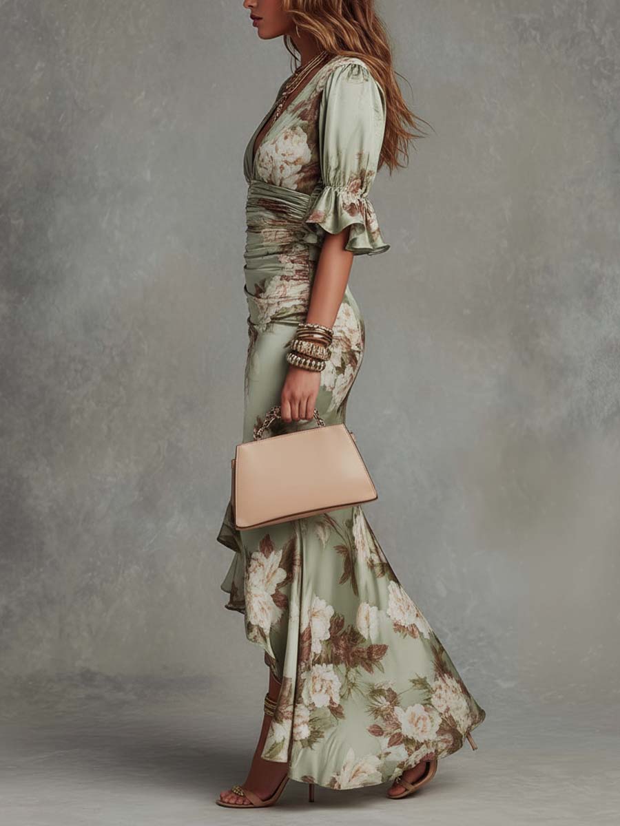 Siena: Vestido Maxi Floral Premium