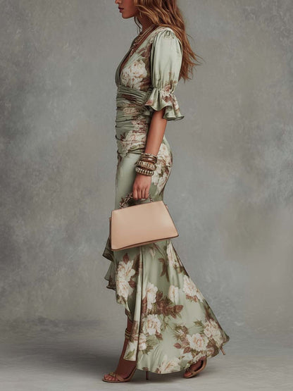 Siena: Vestido Maxi Floral Premium