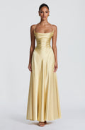Vestido Maxi Adelina - amarillo limón
