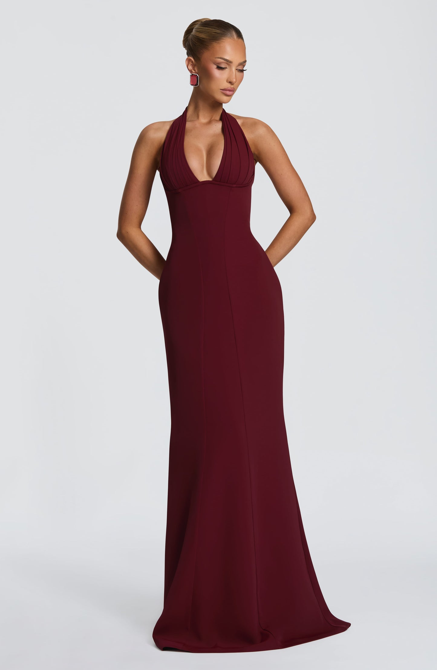 Vestido Maxi Adora - Lacado en Cereza