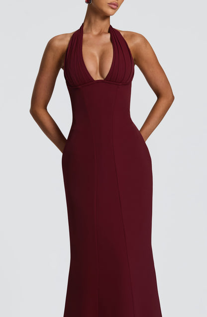 Vestido Maxi Adora - Lacado en Cereza