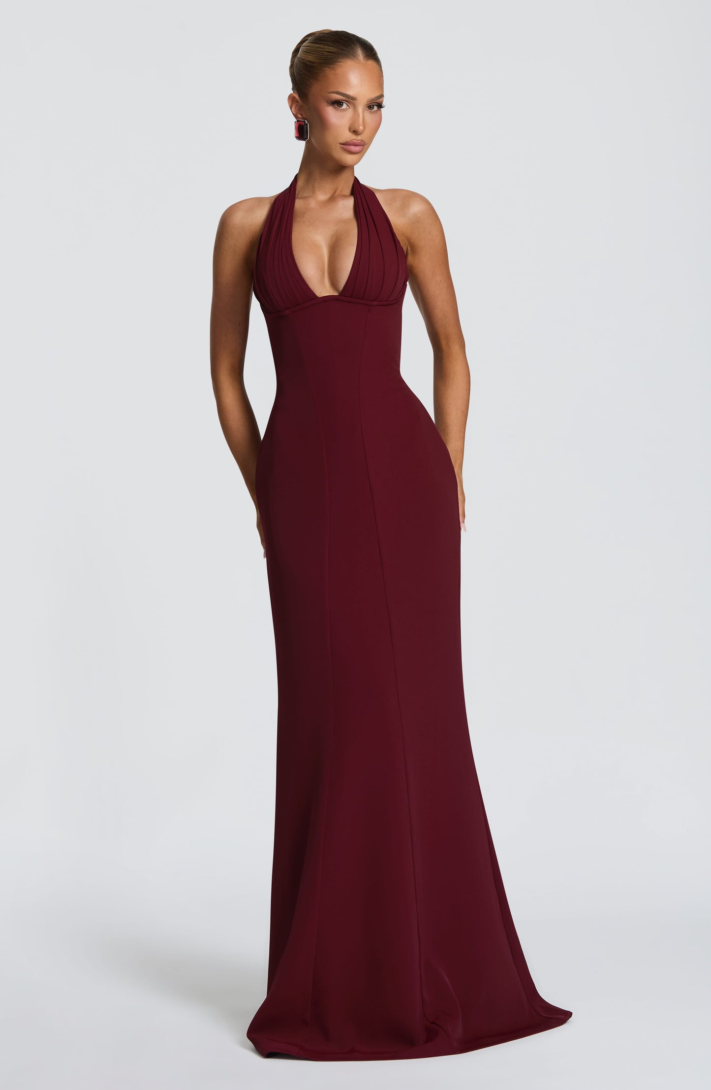 Vestido Maxi Adora - Lacado en Cereza