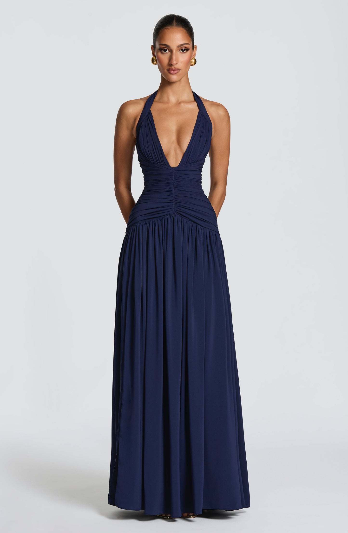Vestido maxi Amaris - Azul marino