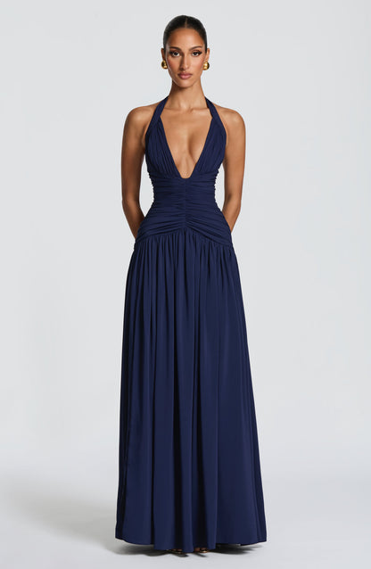 Vestido maxi Amaris - Azul marino