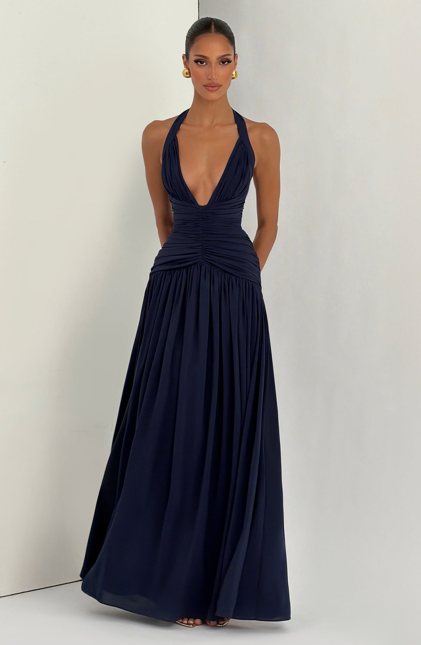 Vestido maxi Amaris - Azul marino