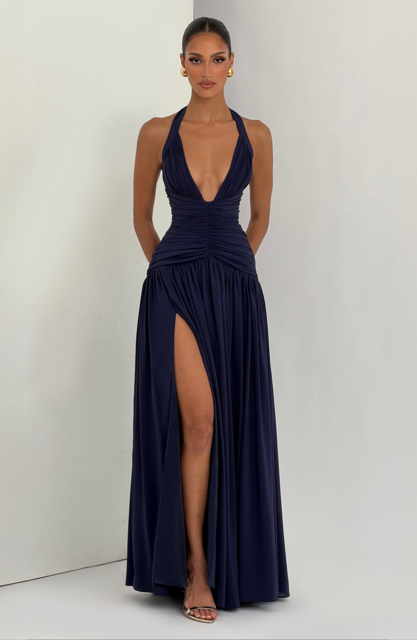 Vestido maxi Amaris - Azul marino