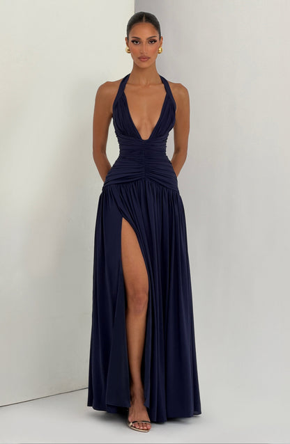 Vestido maxi Amaris - Azul marino